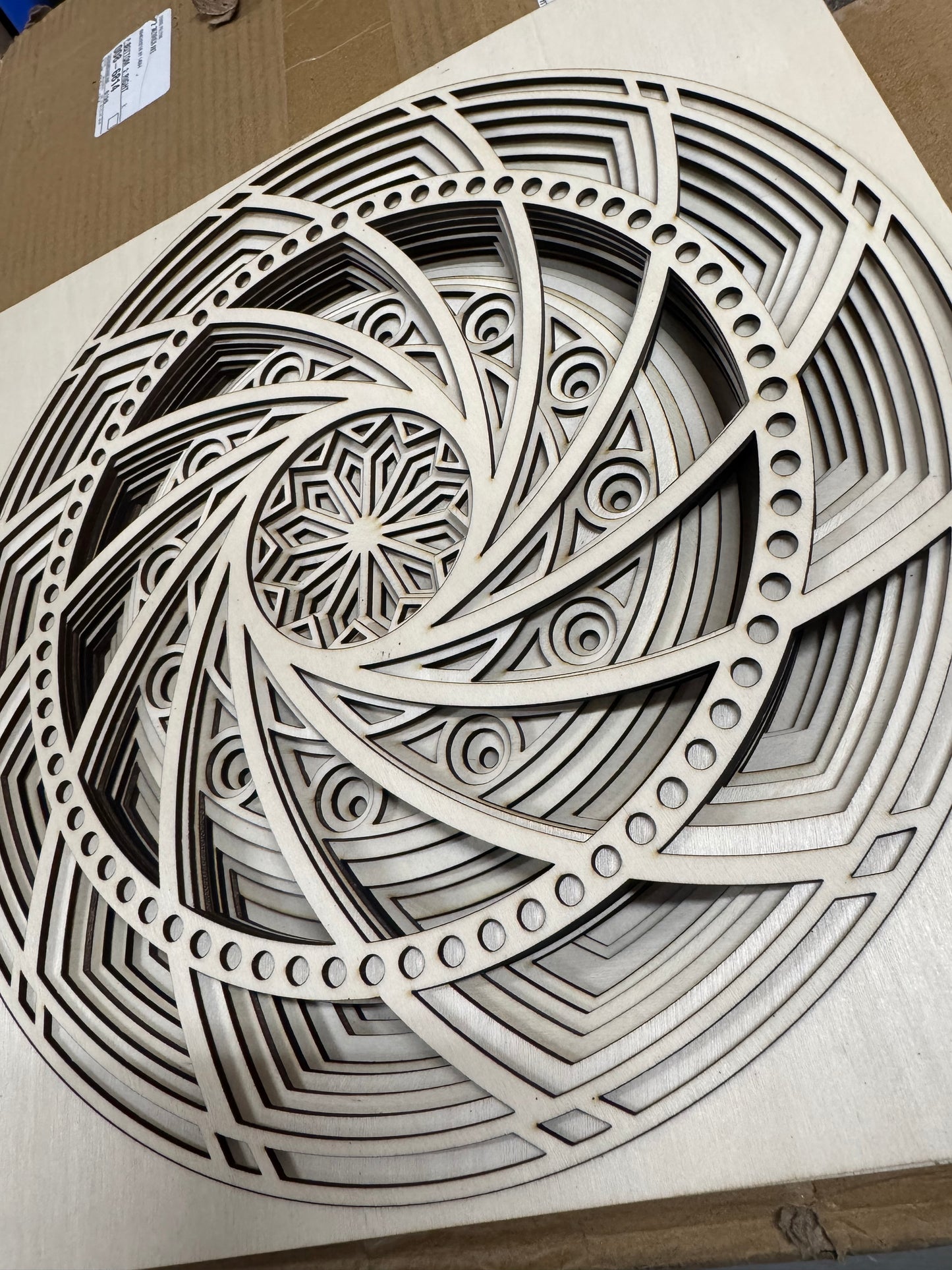 Unfinished Multi-Layer Round Mandala