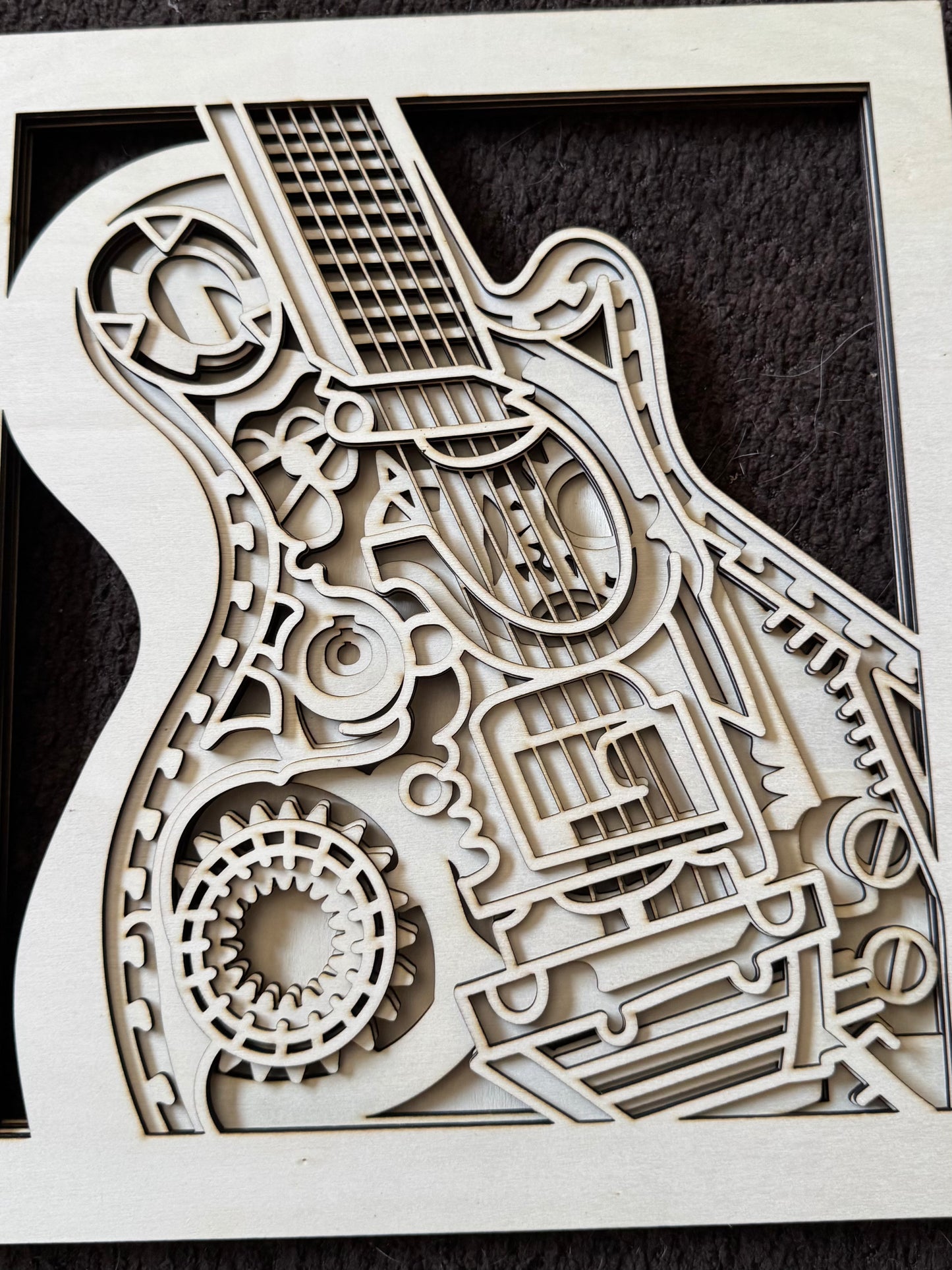 Unfinished Multi-layer Guitar