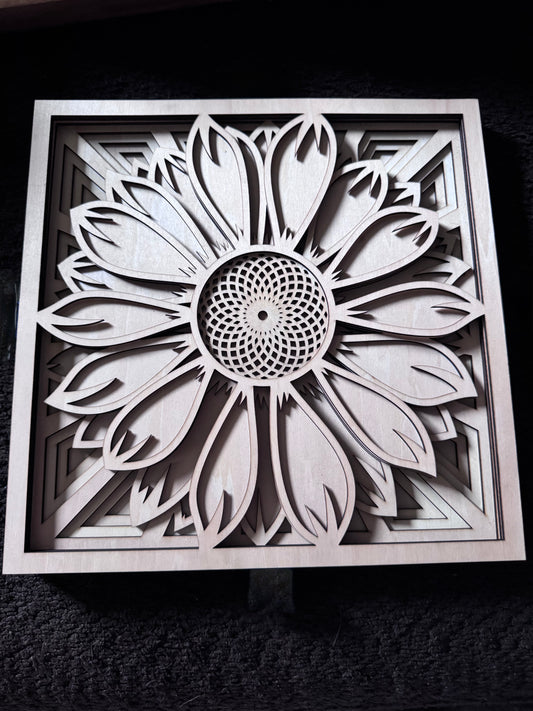 Unfinished Multi-Layer Sunflower