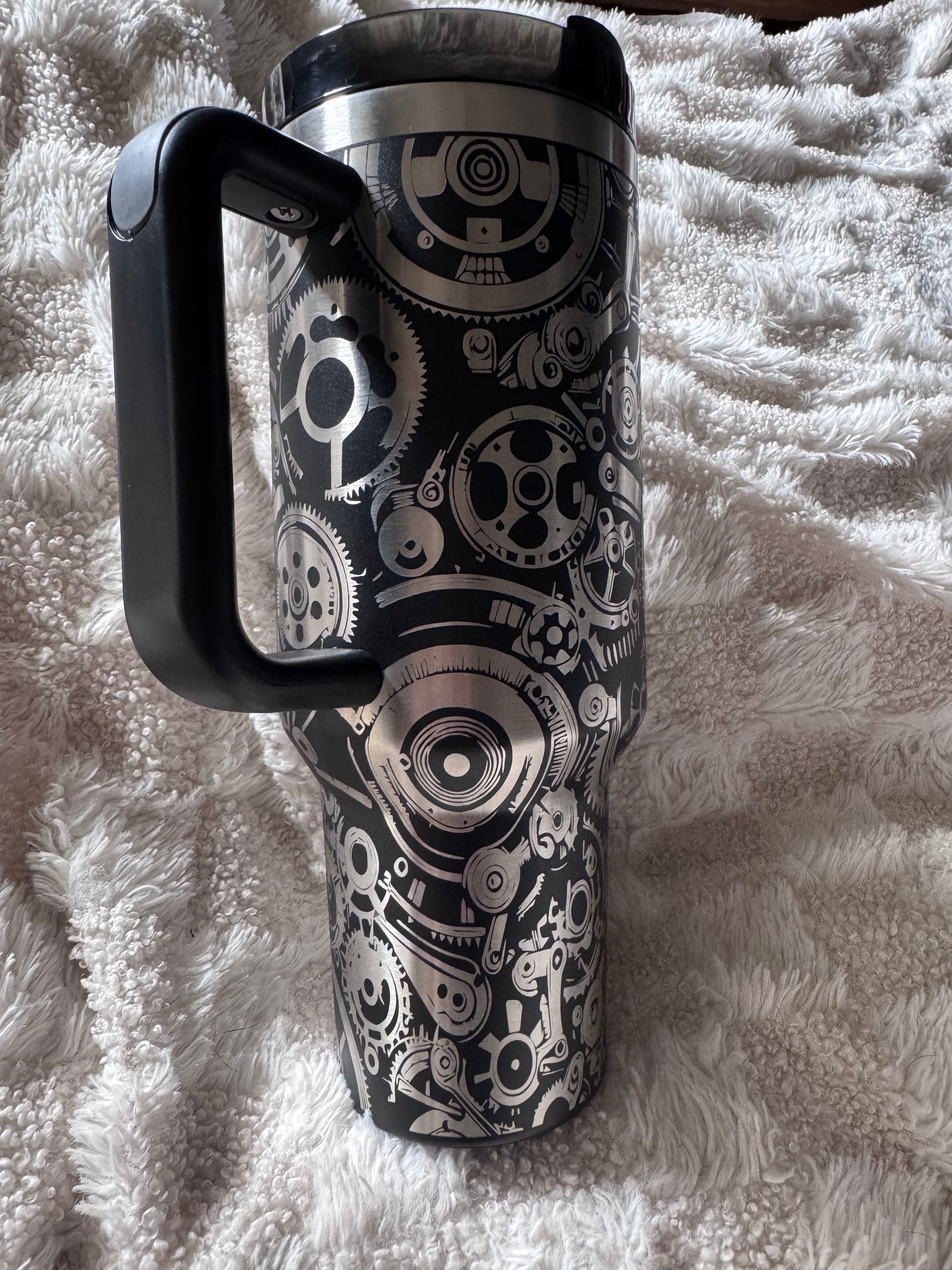Gears Engraved Base