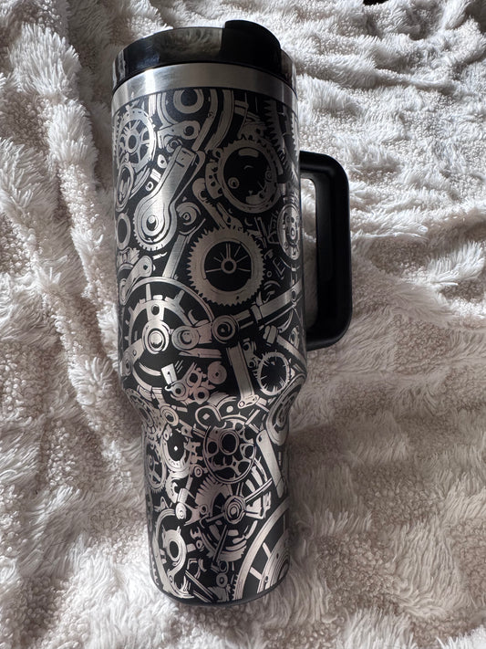 Gears Engraved Base