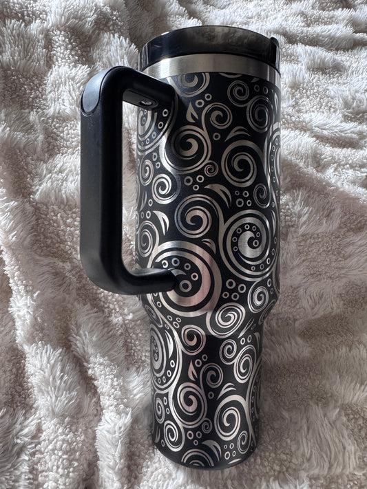 Swirls Engraved Base