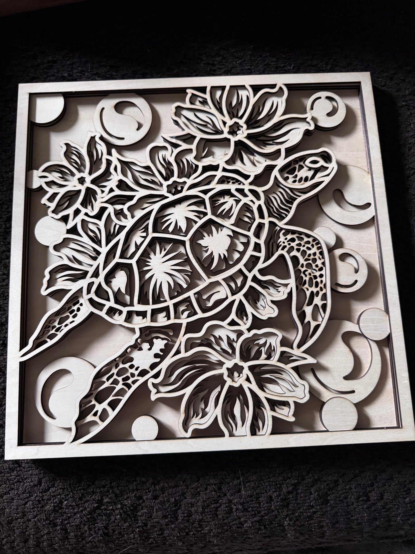 Unfinished Multi-layer Sea Turtle